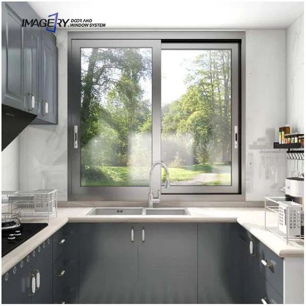 Aluminum Sliding Windows With Double Glass